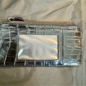 Black Crocodile Embossed Wallet